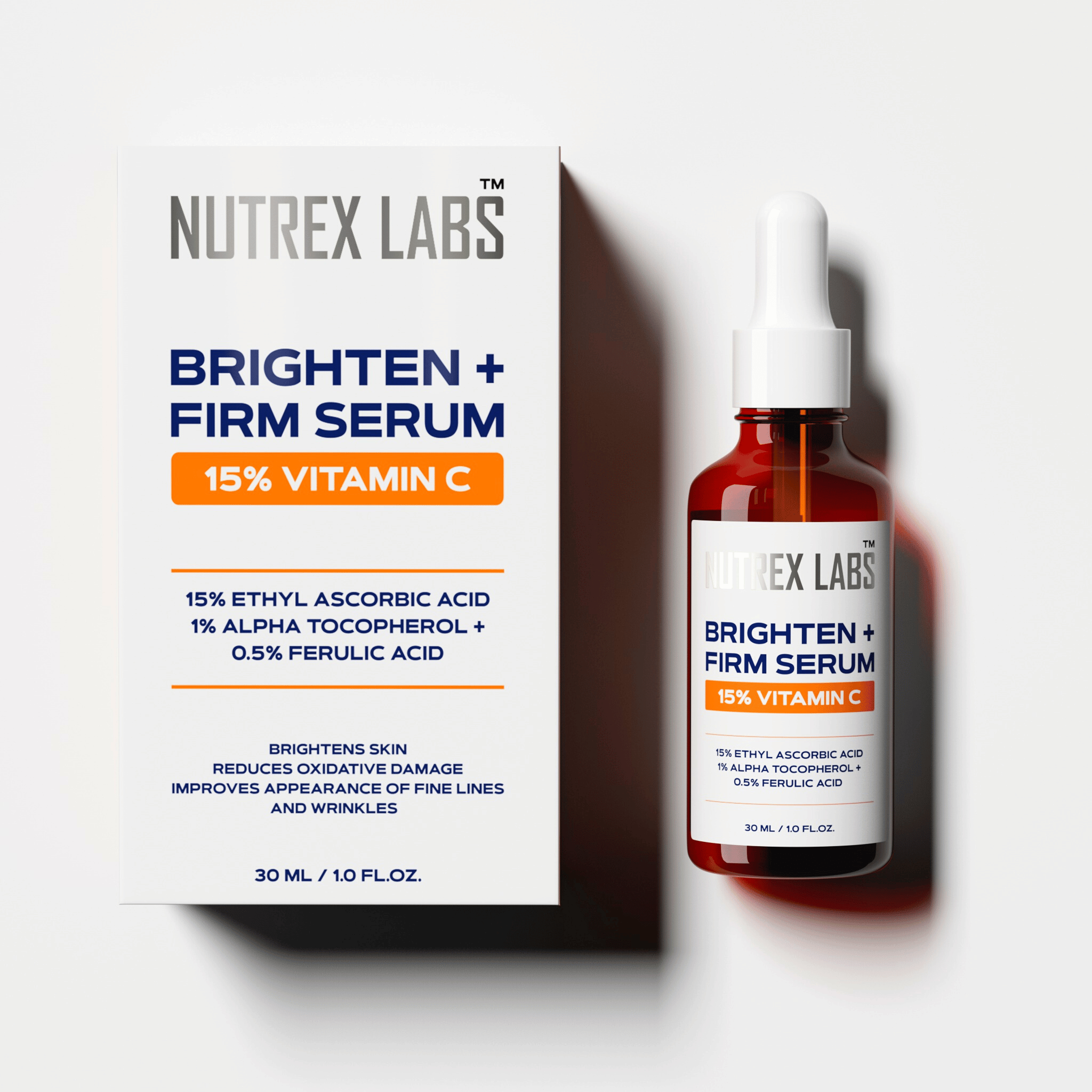 Nutrax Lab Brighten + Firm 15% Vitamin C Serum