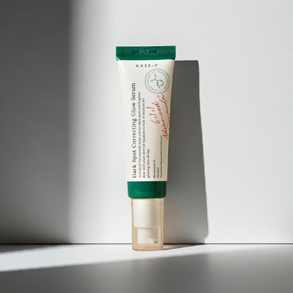 AXIS-Y Dark Spot Correcting Glow Serum 50ml is a must-have in your skincare routine. This best-selling Korean serum has become a favorite among beauty lovers worldwide for its powerful brightening, hydrating, and skin-repairing benefits. Formulated with 5% niacinamide, this serum is designed to fade hyperpigmentation, acne scars, sunspots, and discoloration, while keeping the skin hydrated and radiant.