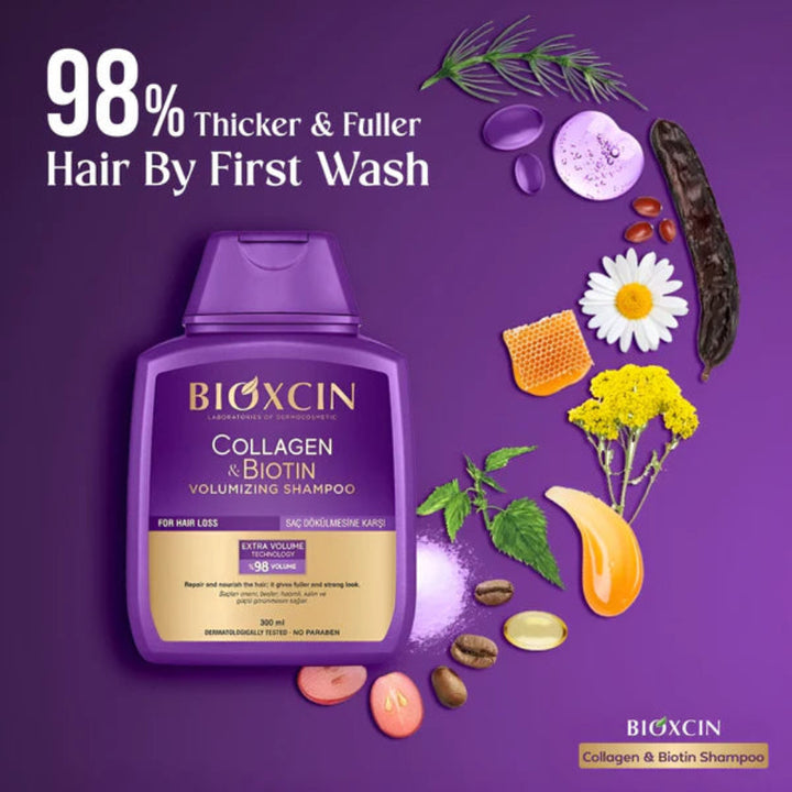 Bioxcin Collagen & Biotin Volumizing Shampoo