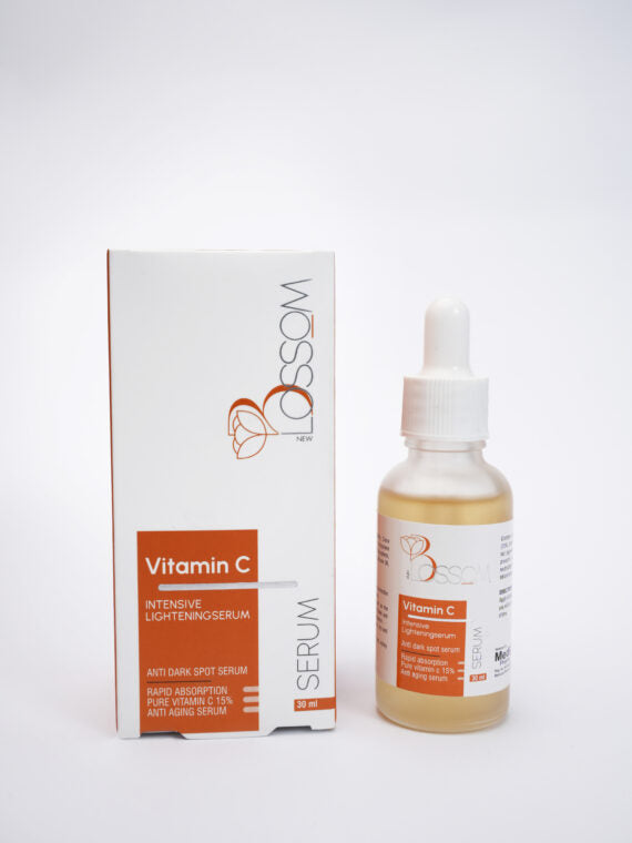 Blossom Vitamin C Serum for glow dark spots and uneven skin tone in Pakistan