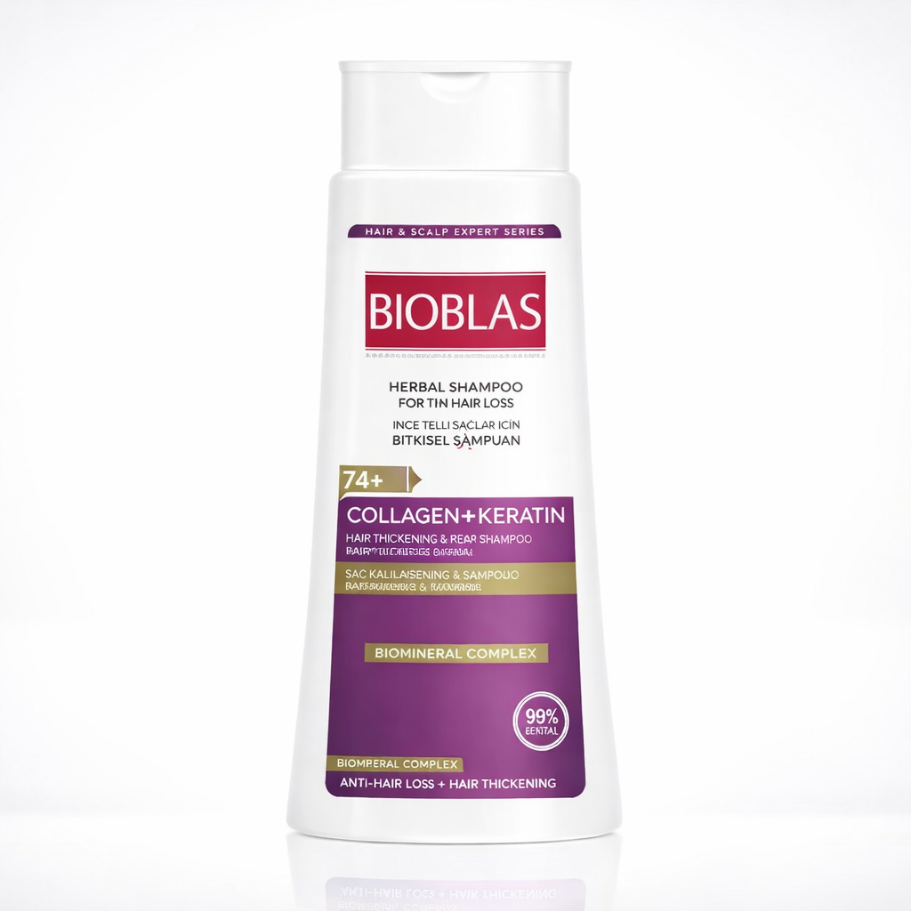 BIOBLAS ANTI HAIR LOSS VOLUME SHAMPOO COLLAGEN+KERATIN 360ML