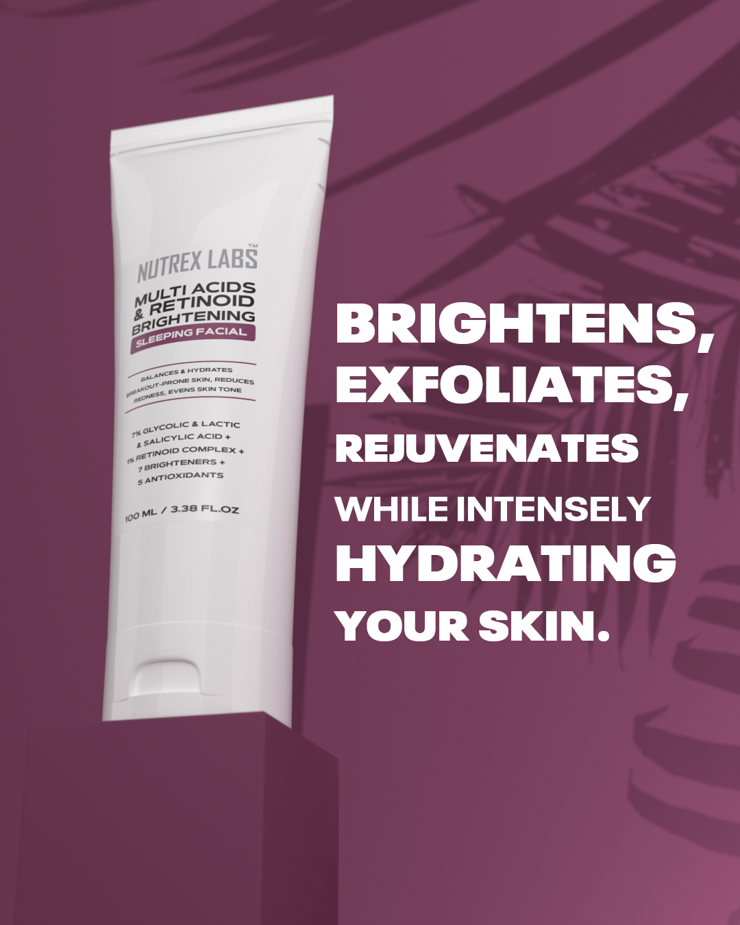 Nutrax Lab Multi Acids & Retinoid Brightening Sleeping Facial