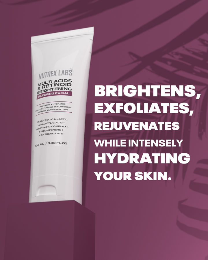 Nutrax Lab Multi Acids & Retinoid Brightening Sleeping Facial