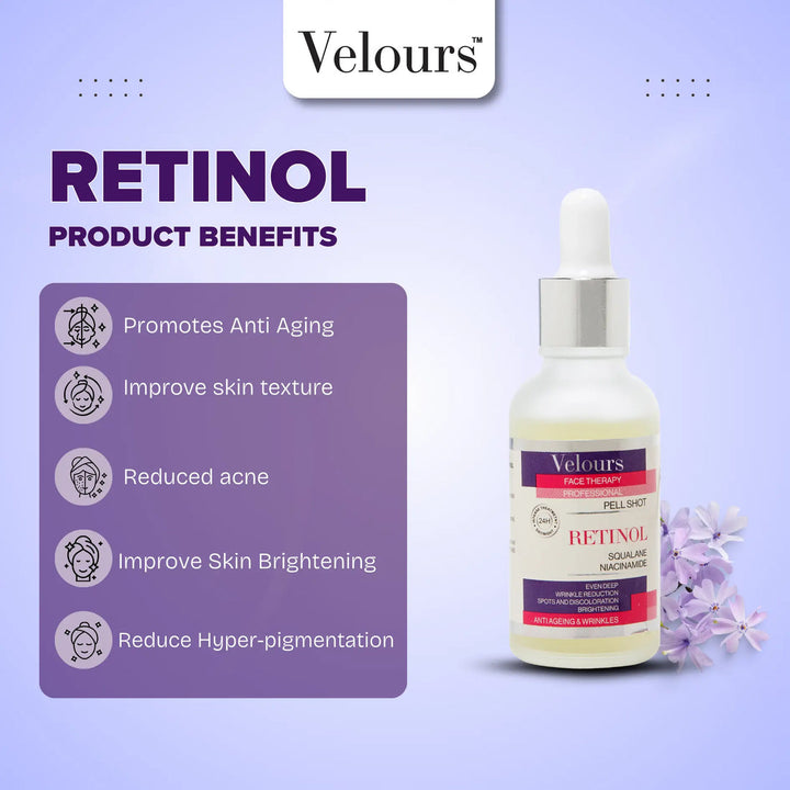 Velours Retinol Serum 30ml for fine lines and anti-aging care