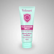 Velours goat milk papaya cleanser milk for soft and clean skin
