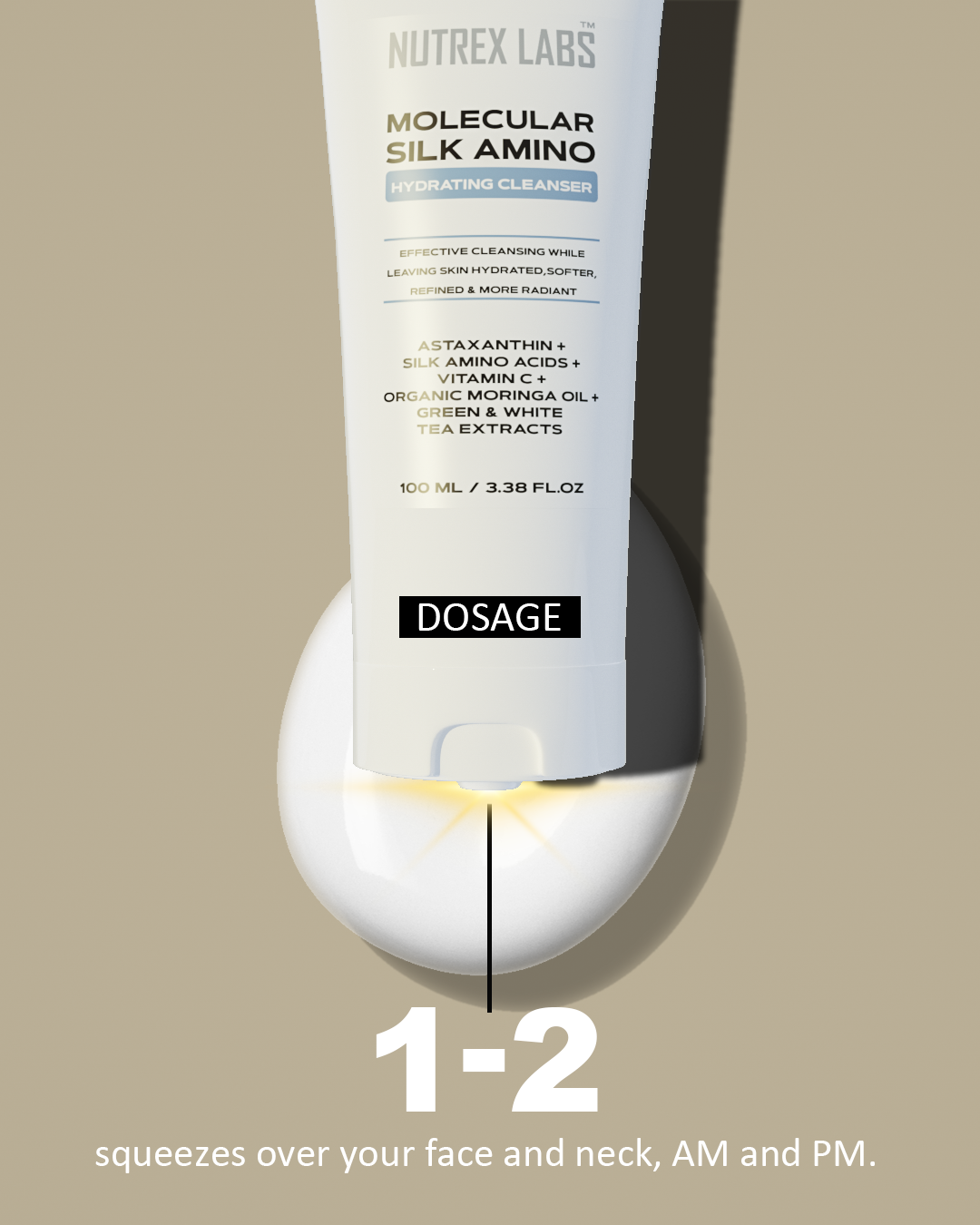 Nutrax Lab Molecular Silk Amino Hydrating Cleanser