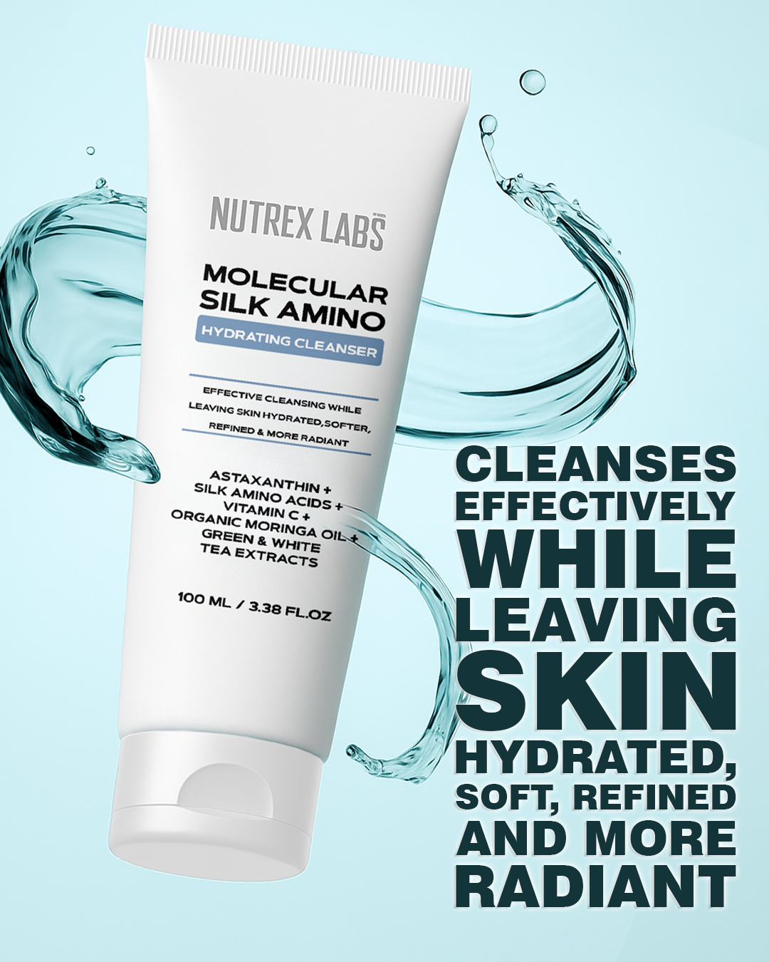 Nutrax Lab Molecular Silk Amino Hydrating Cleanser