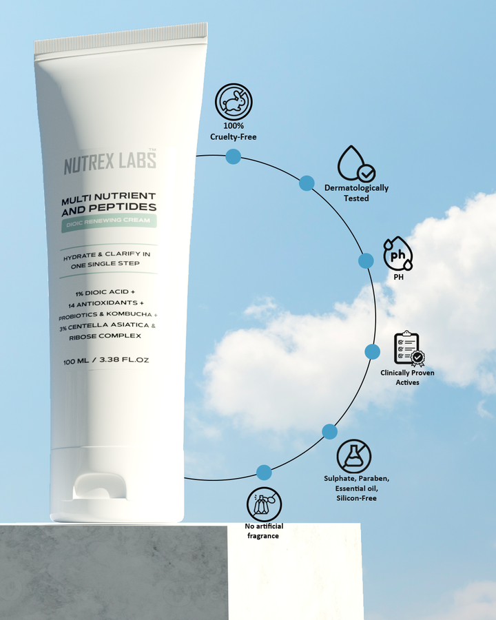 Nutrax Lab Multi Nutrient and Peptides Dioic Renewing Cream