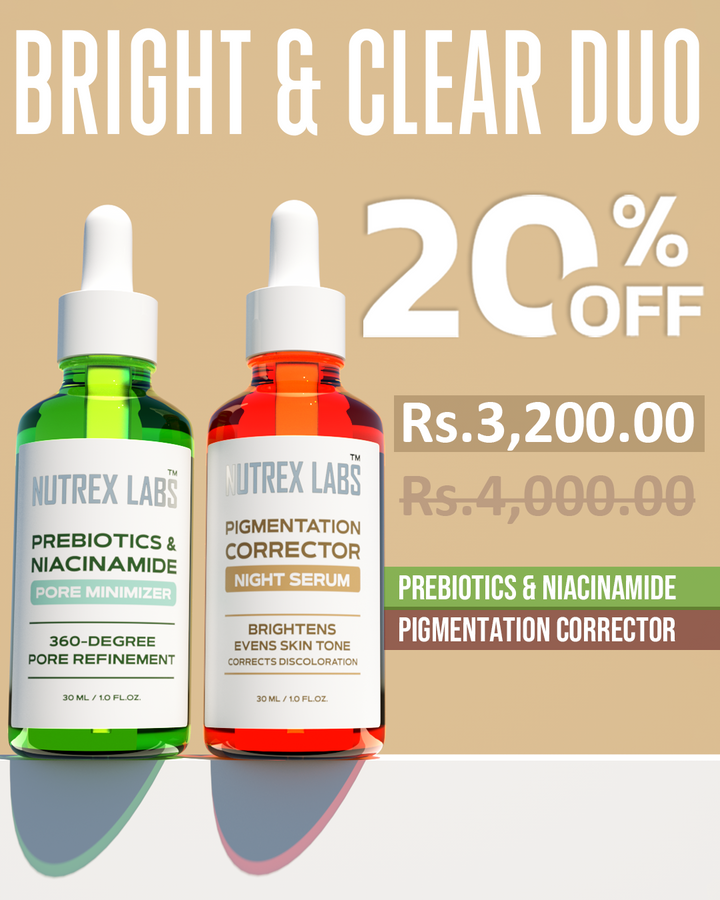 Nutrax Lab Bright & Clear Duo – Niacinamide + Pigmentation Corrector